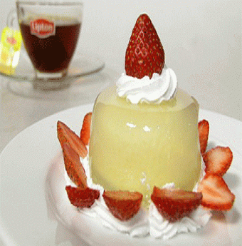 Phá cách với bánh flan rau câu 