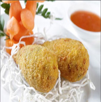 Lạ miệng với Tôm bọc giò sống, nấm đông cô chiên