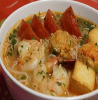 Tự làm Bún riêu tôm cho bữa sáng