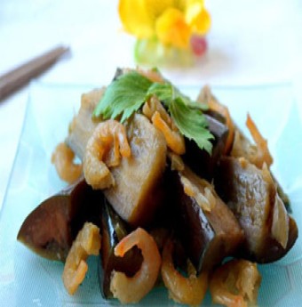 Món ngon lạ miệng: Cà tím xào tôm khô