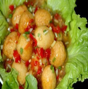 Trứng cút xốt ớt