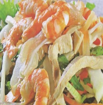 Bữa trưa đổi món với Nộm su hào tôm thịt