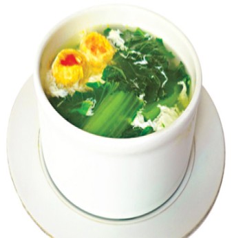 Lạ miệng với Cải bẹ xanh trứng vịt muối