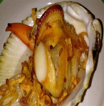 Thơm, ngậy Sò dương nướng mỡ hành