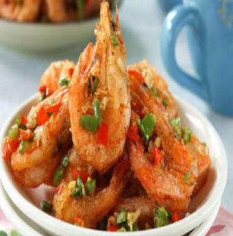 Tôm xào tỏi ớt thơm ngon