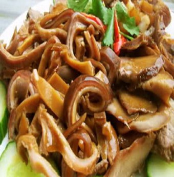 Lạ miệng với Bao tử heo xào tỏi