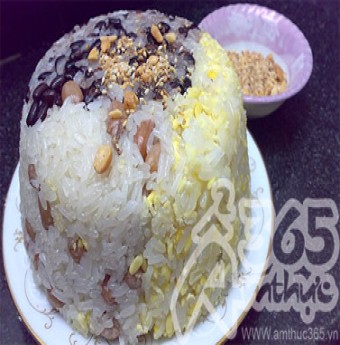 Xôi đậu ba màu cho bữa sáng đầu tuần