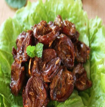 Tim gà nướng sa tế