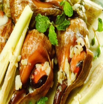Ốc đỏ nấu sữa