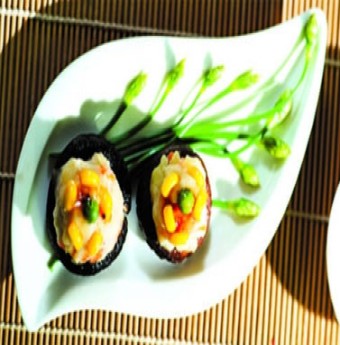 Nấm đông cô nhồi chả cá