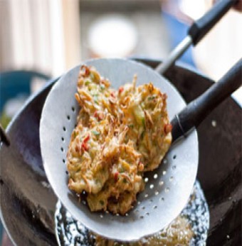 Bánh rau rán chống ngán