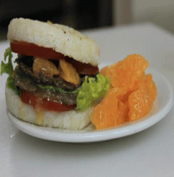 Rice Burger - Cơm kẹp đà điểu