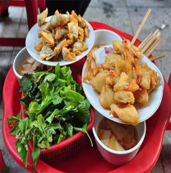 Há cảo, bánh tôm chiên ngon rẻ