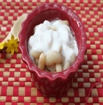 Thơm ngon chè đậu trắng nước cốt dừa