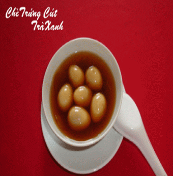 Lạ miệng với chè trứng cút trà xanh
