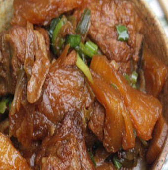 Sườn non kho dứa