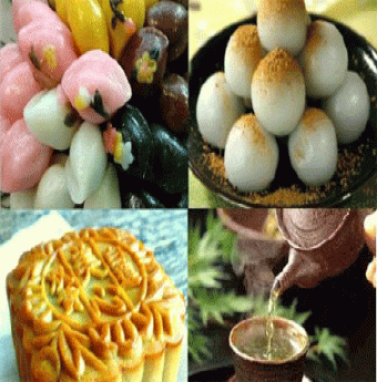 Mâm cỗ trung thu của một số nước châu Á