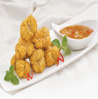 Trứng cá thu chiên giòn hấp dẫn
