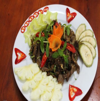 Thịt dê xào lăn