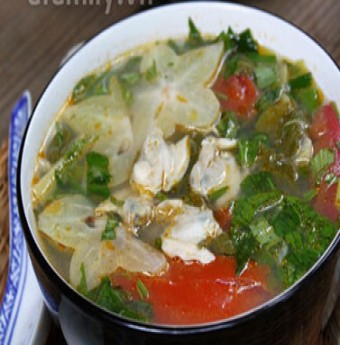 Canh trai nấu khế