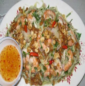 Sung trộn tôm thịt
