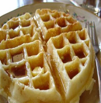 Bánh Waffles bơ sữa