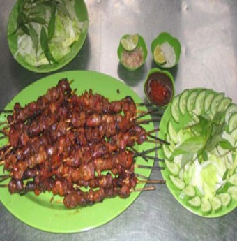 Mề gà nướng