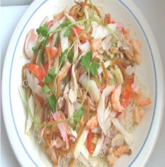 Mực khô xào bắp cải