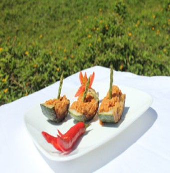 Bí ngòi nhồi thịt