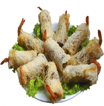 Giòn ngon tôm cuốn nem rế