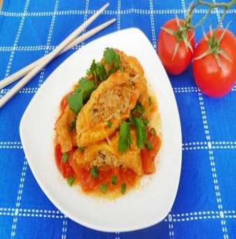 Thơm ngon mực nhồi thịt chiên
