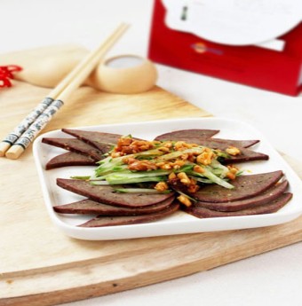 Lạ miệng với gan heo trộn