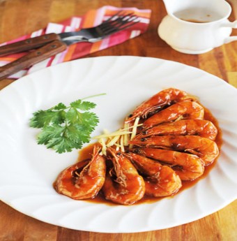 Cơm ngon với tôm