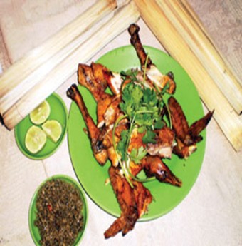 Lên bản Đôn ăn gà nướng sả