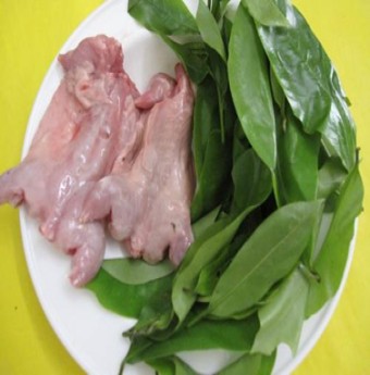 Thịt chuột xào lá mãng cầu ở miền Tây