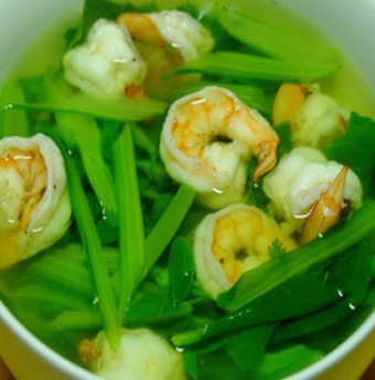 Ngon miệng với cá kho riềng và canh cải nấu tôm
