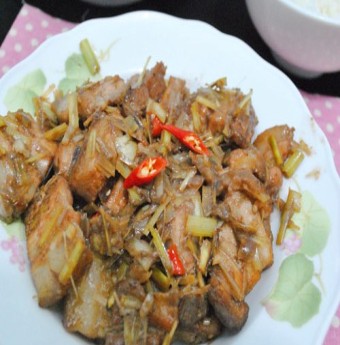 Thịt kho ruốc sả ngày thu 