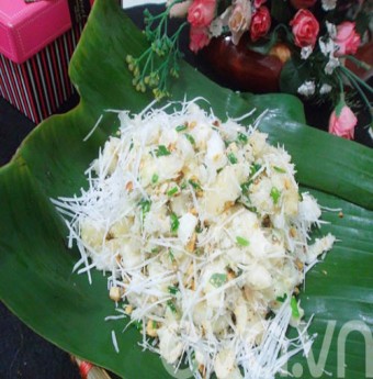 Mùa đông với sắn trộn dừa