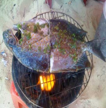 Cá dìa nướng muối ớt