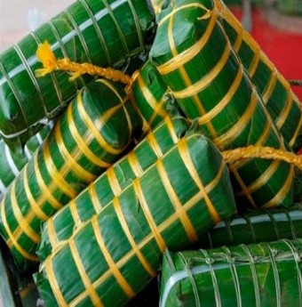 Hấp dẫn với bánh Tét ở vườn Nam Bộ