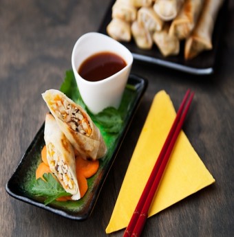 Hấp dẫn với nem chay nướng