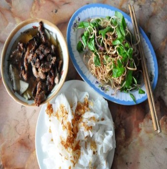 Hoài nhớ mãi bánh cuốn chả Hà Nam