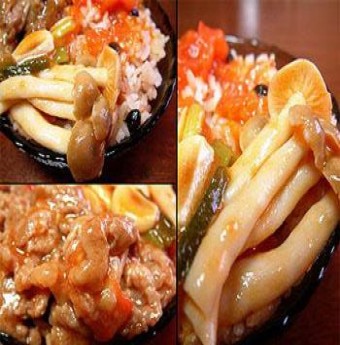 Bò sốt nấm cà chua 