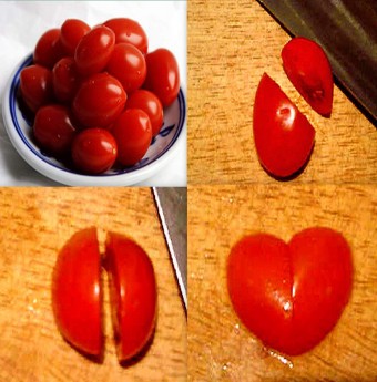 Trang trí sinh động với quả cà chua
