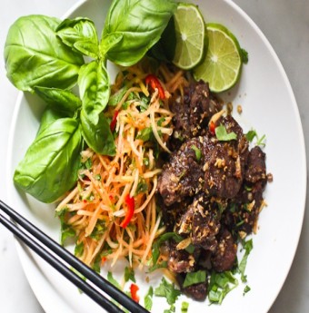 Hấp dẫn các món nộm đu đủ