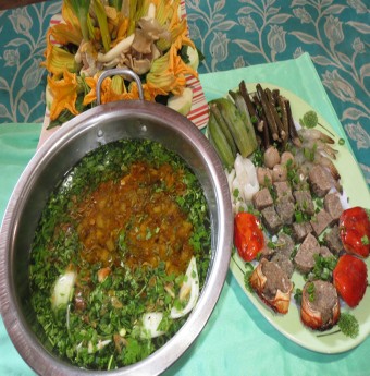 Hương vị lẩu cua đồng miền Tây 