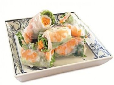Cải cúc cuộn thăn heo