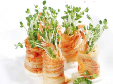 Kim chi cuộn tôm thịt