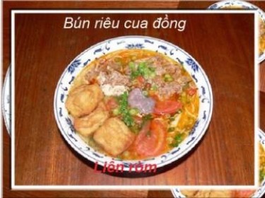 Bún riêu cua đồng