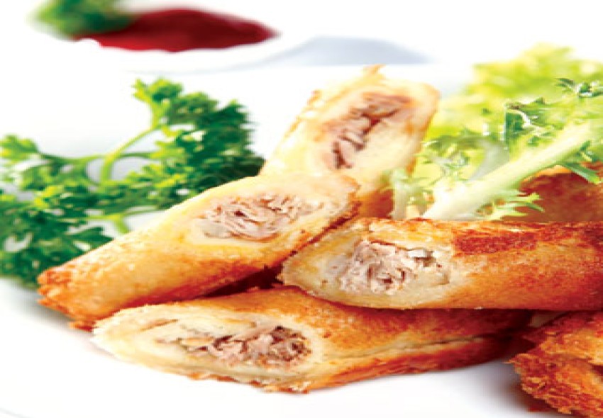 Bánh mì cuộn cá hộp